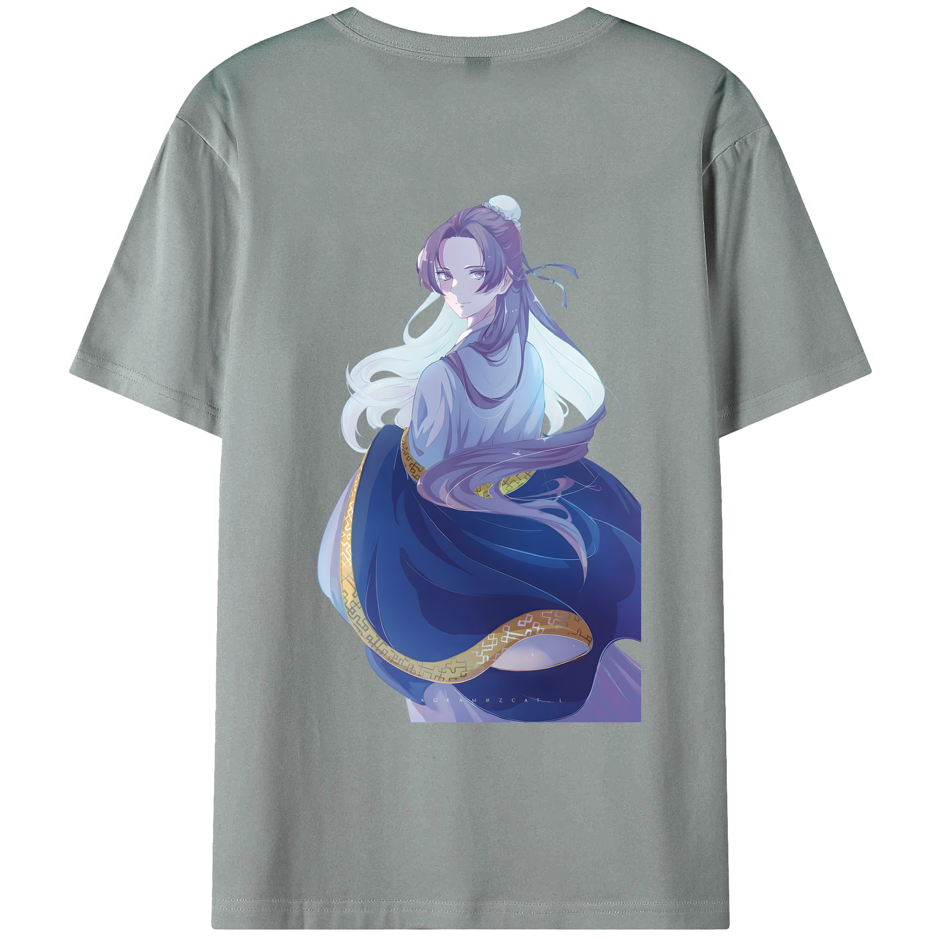 （画像用） 薬屋のひとりごと The Apothecary Diaries 綿100％ メンズ半袖Tシャツ（バックプリント） 通気性